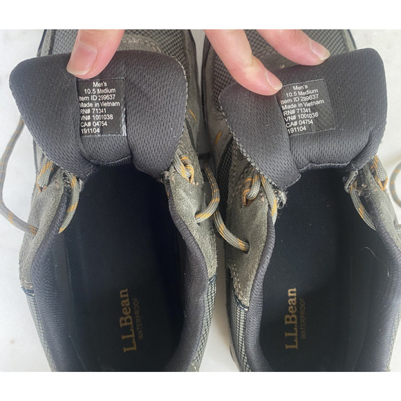 LL Bean Sneakers Mens Size 10.5 Waterproof Trail Hiking Gorpcore Nature Outdoors - Picture 6 of 9